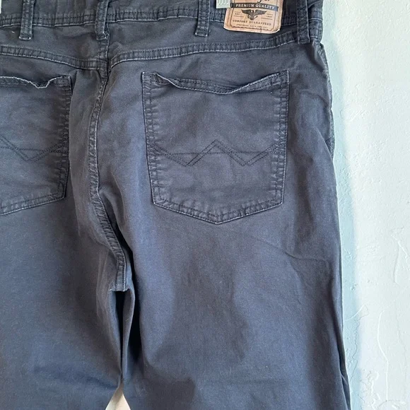 Wrangler Black Straight Fit Chino Style 5 pocket Jeans Sz 40x30 - Picture 7 of 11